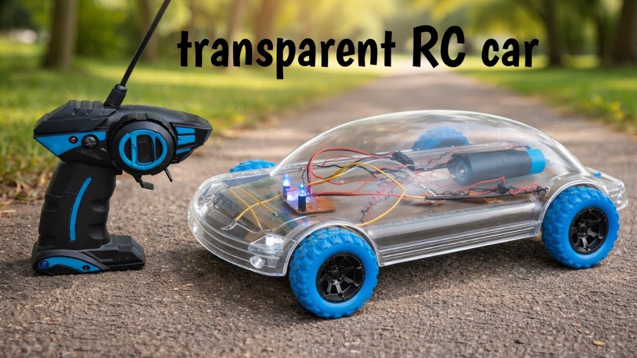 Transparent RC Car 🔥 | See-Through Body with Remote Control | DIY Project