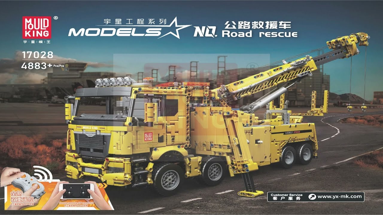Mould King instructions | Mould King Rescue | 17028 | RC Fire Rescue Truck