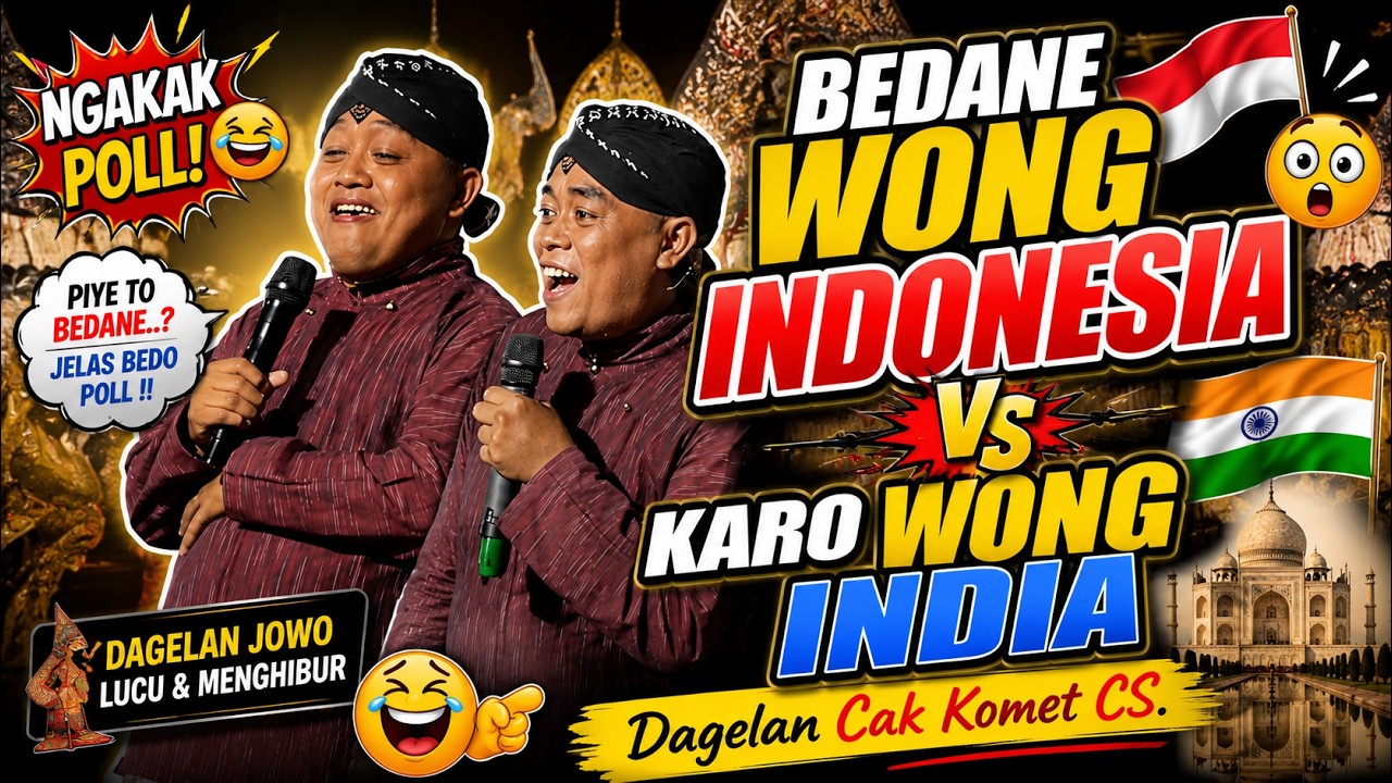 THE DIFFERENCE BETWEEN INDONESIAN AND INDIAN PEOPLE 😂 Cak Komet CS Comedy | Latest Hilarious Java...