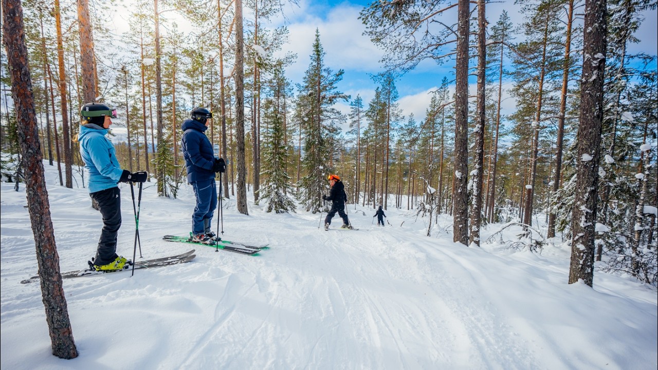 Barnens sportlov på Idre Fjäll - Skidåkning i solen ☀️⛷️