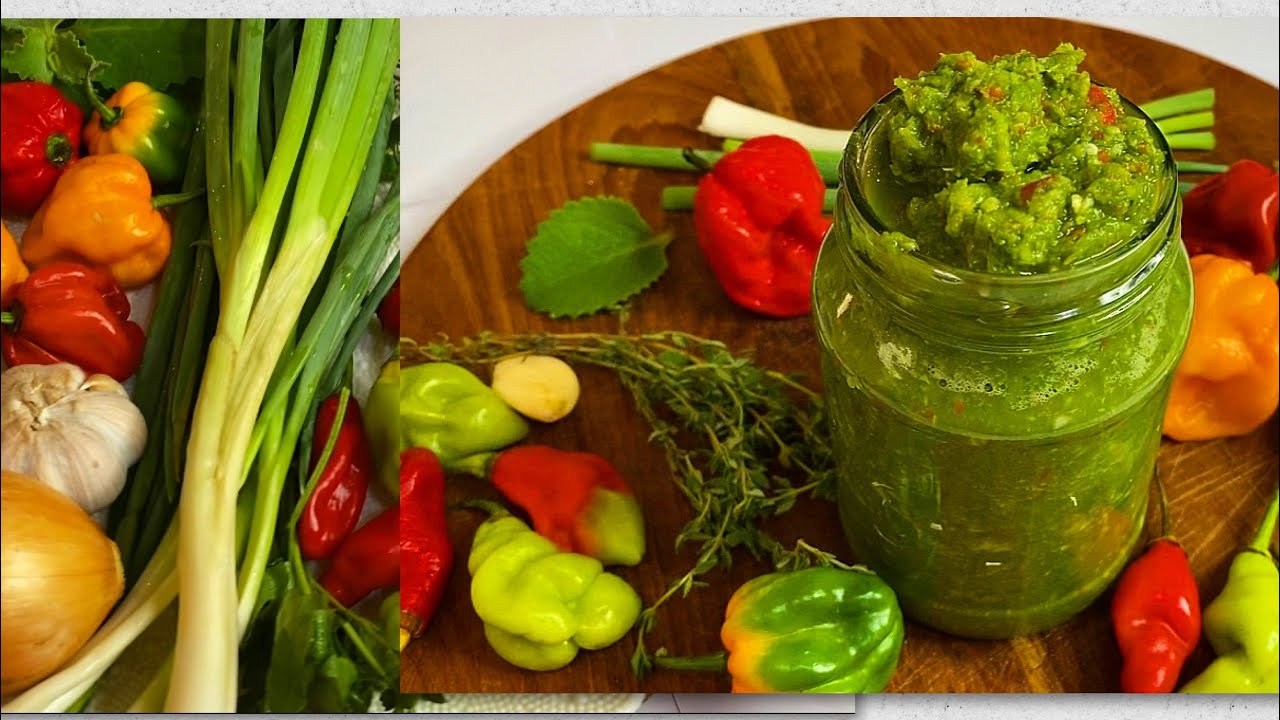 Caribbean Green Seasoning. Flavorful Marinade 🌶️