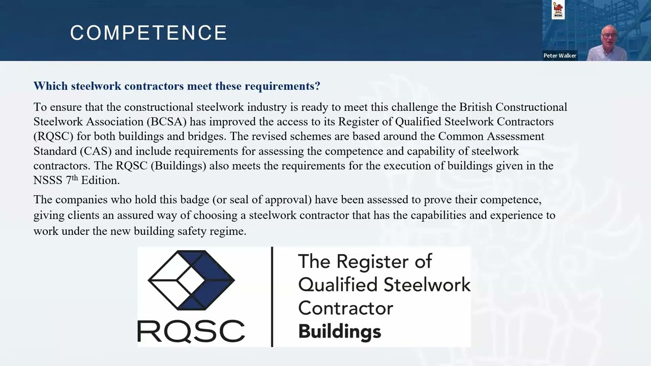 Demonstrating Competence In Constructional Steelwork