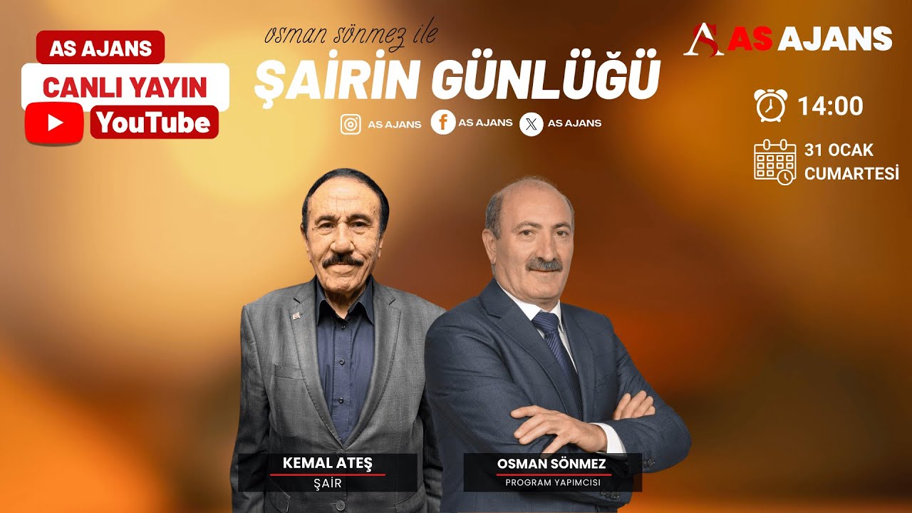 🔴 CANLI YAYIN | Şairin Günlüğü | Kemal Ateş & Osman Sönmez