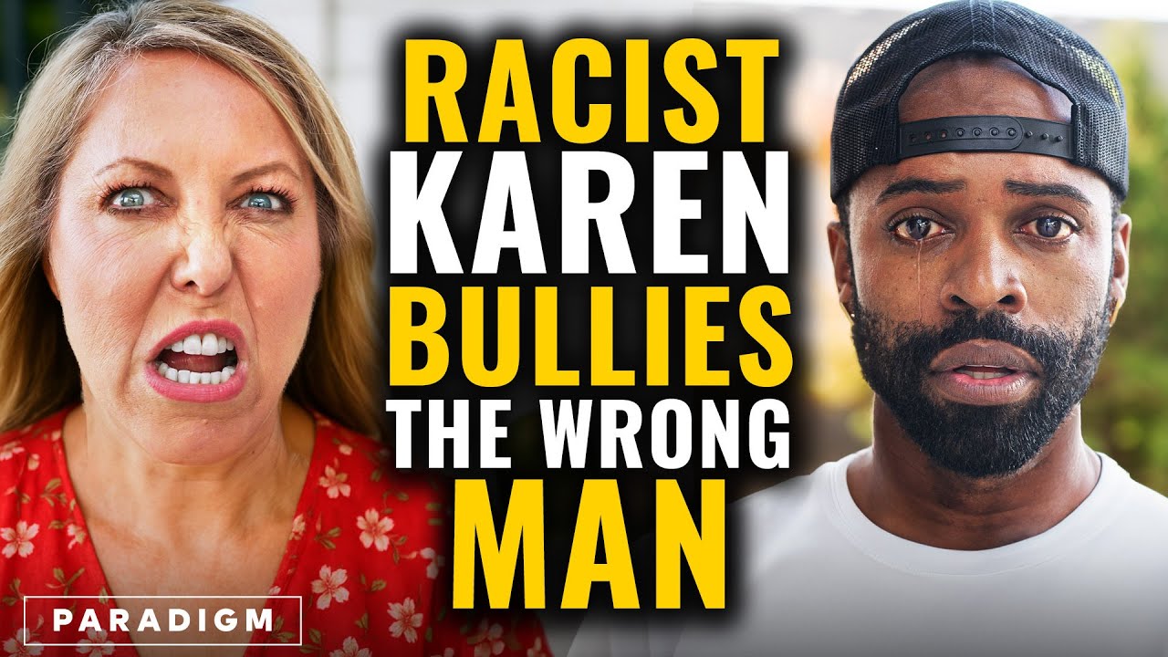Racist Karen Blocks Man From Entering His OWN Apartment