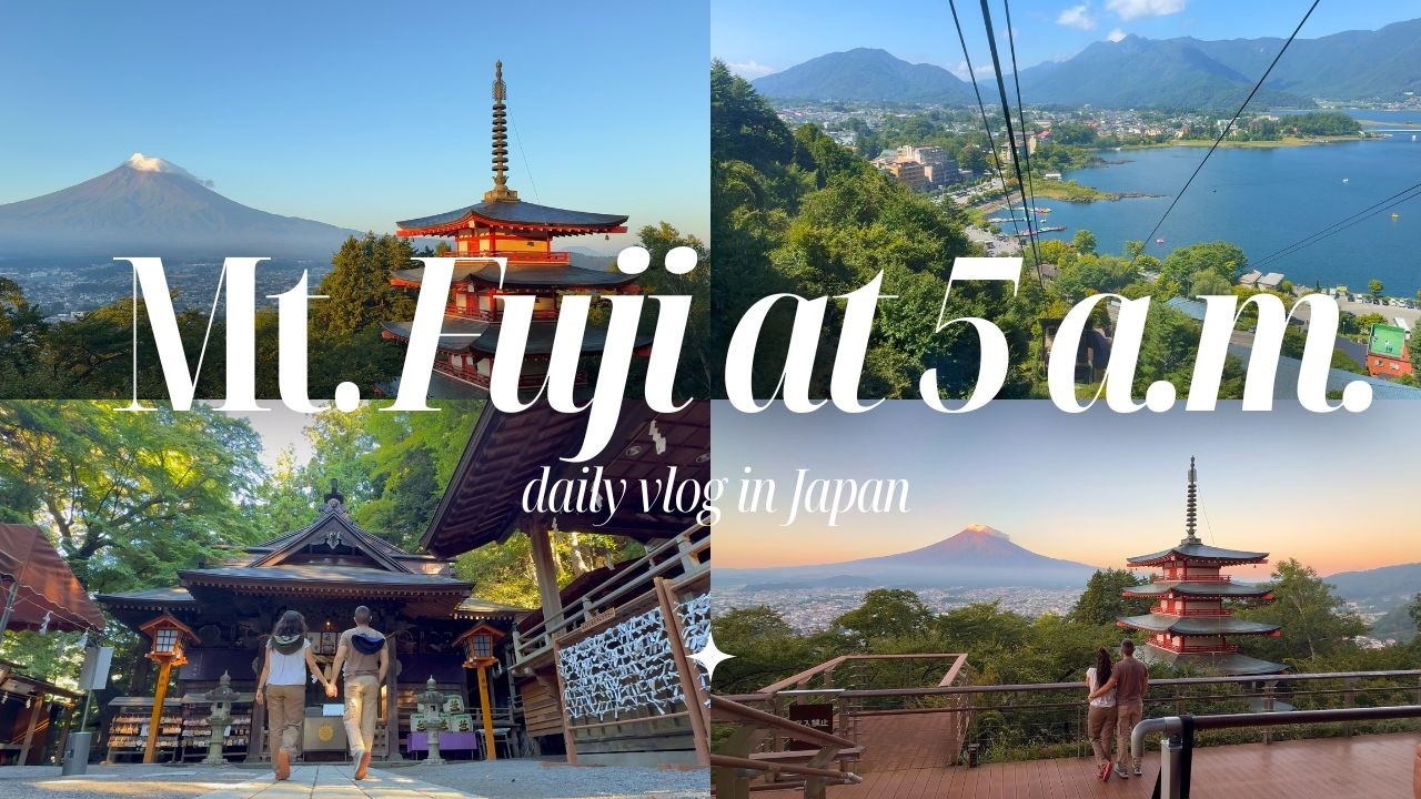 Mount Fuji at Sunrise 🌄 Temples and Panoramic Ropeway | a slow daily vlog in Japan