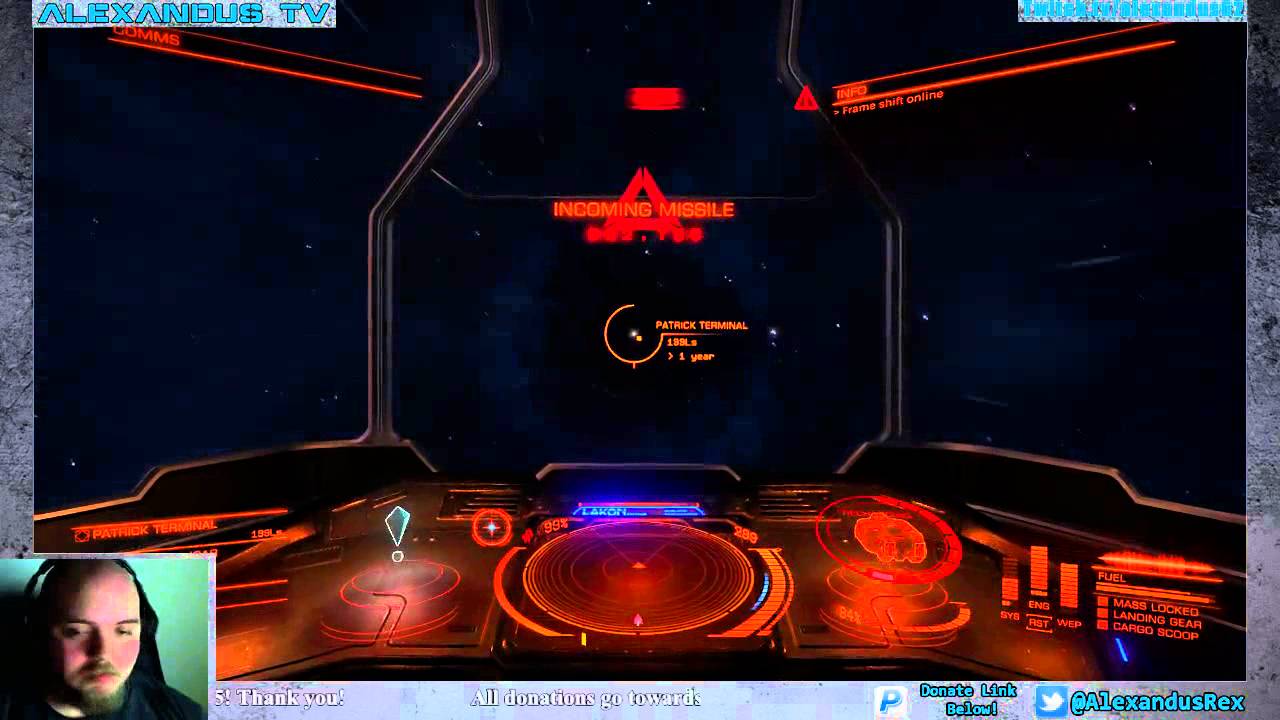 Elite: Dangerous - Alexandus Dodges Missiles and a Planet!