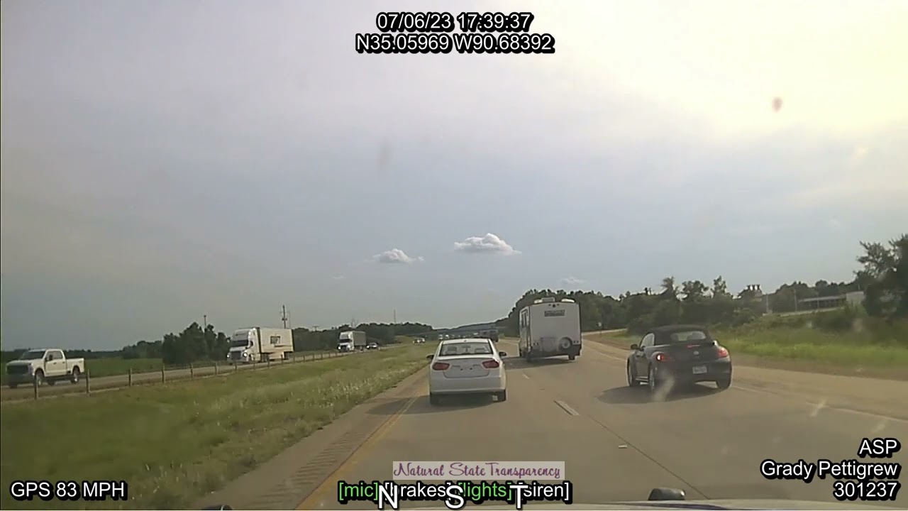 Pursuit TVI I-40 Widener St. Francis County Arkansas State Police Troop D Traffic Series Ep. 438