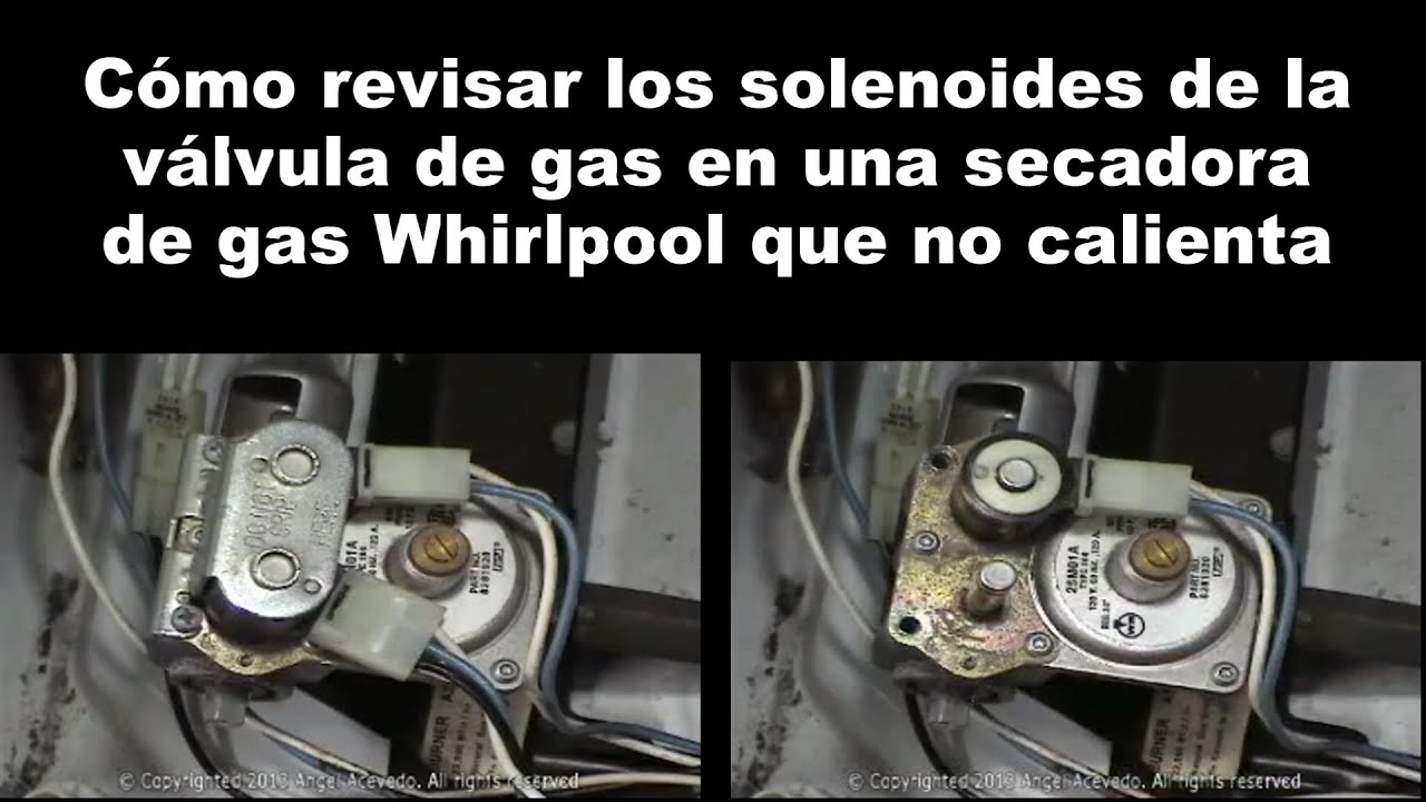 Secadora De Gas Whirlpool No Calienta - Solenoides De La válvula gas