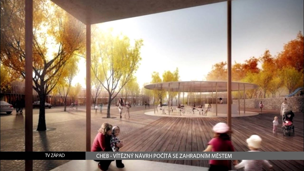 Cheb: Vítězný projekt navrhuje na místě kasáren a Špitálského Vrchu zahradní město (TV Západ)