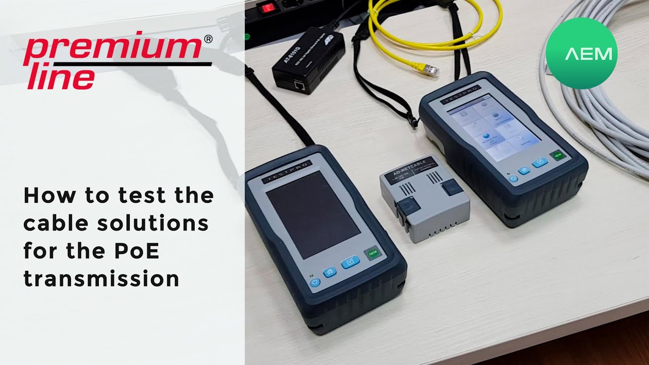 AEM TEST Pro CV 100 Multifunction Cable Certifier