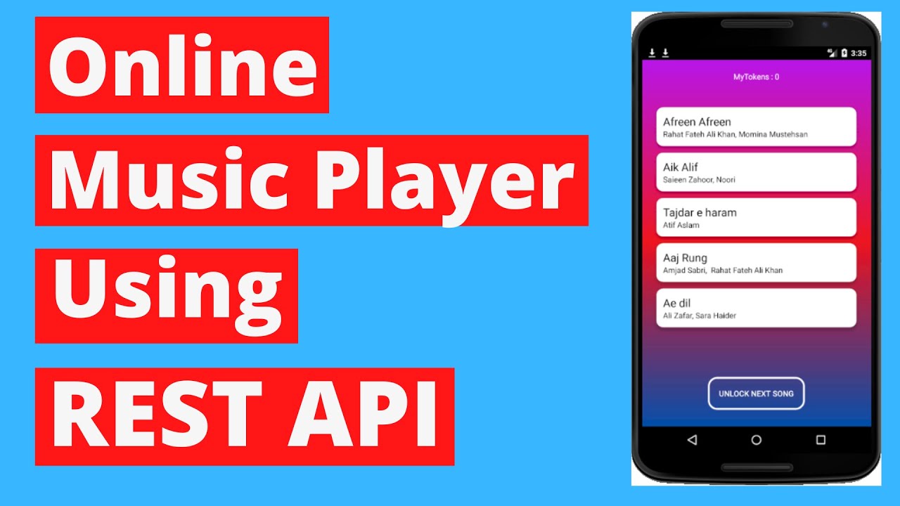 Online Music Player Using REST API - Firebase Android Studio #9