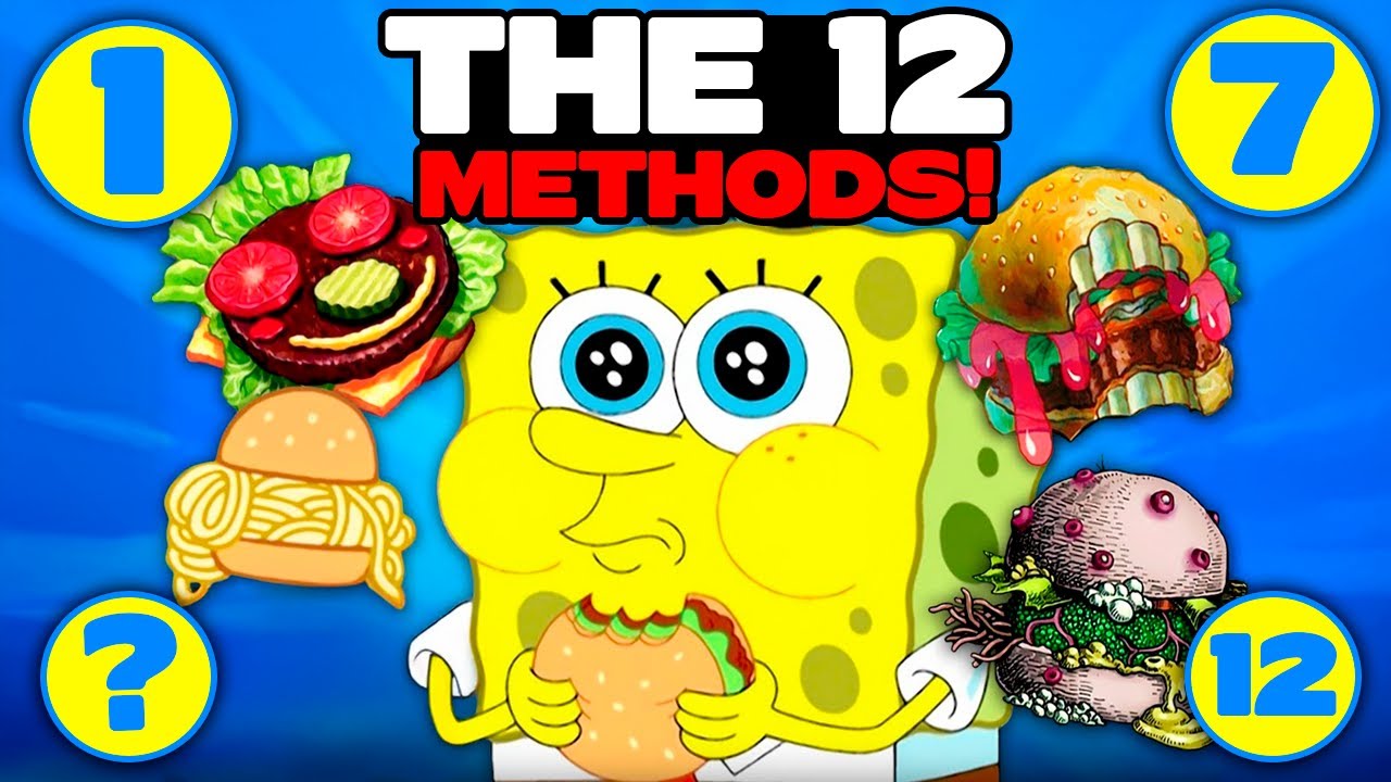12 WAYS to Make KRABBY PATTIES You Never Knew About! (SPONGEBOB)