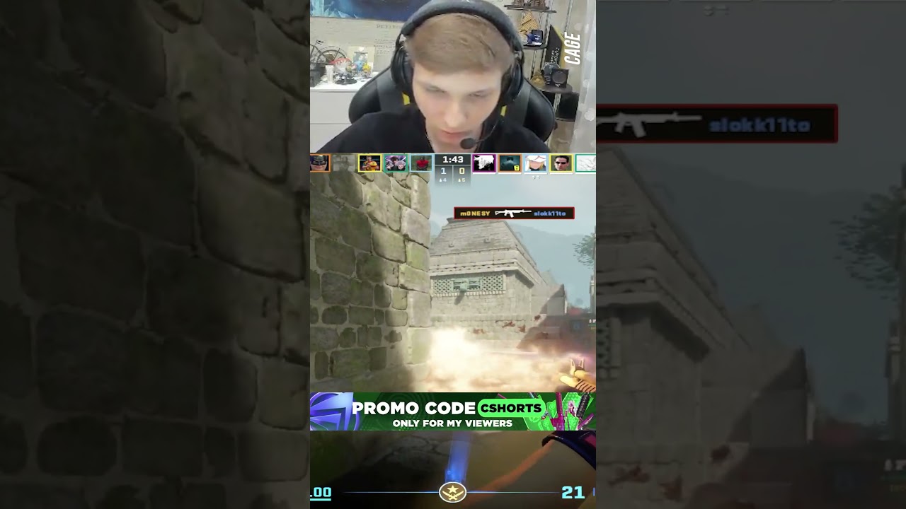 bUGESY 😬 #m0nesy #cs2 #twitchclips