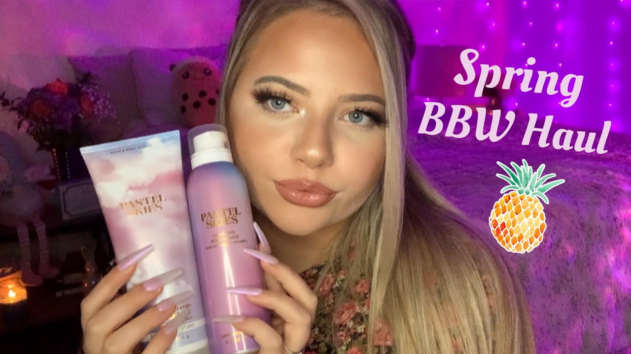 Asmr Spring Bath & Body Works Haul | Tapping & Scratching 💜