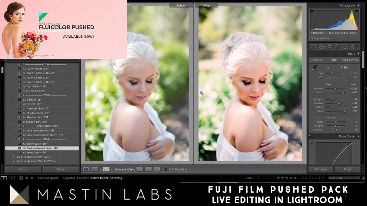 Mastin Labs Fuji Pushed - Live Editing in Lightroom
