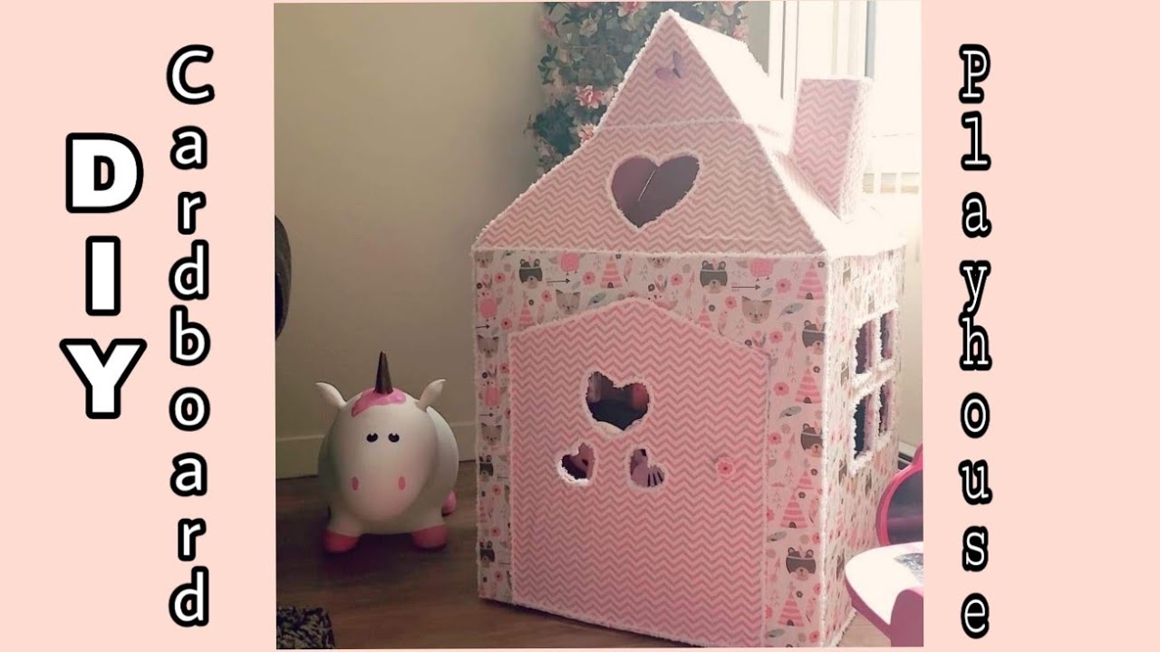 Cardboard House DIY/ Cardboard box, Kids Playhouse!