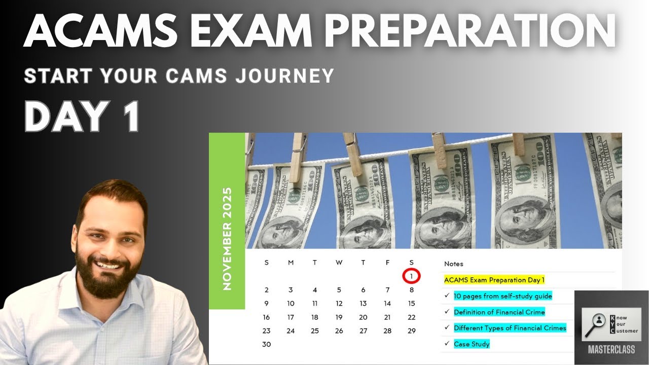 ACAMS Exam Preparation Day 1 | 60-Day CAMS Study Schedule