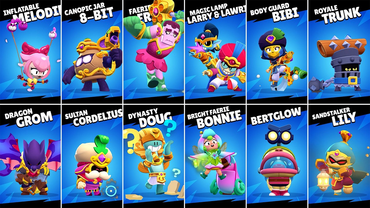 SIRIUS, NAJIA & ALL NEW SKINS WINNING ANIMATION #brawltalk #brawlstars