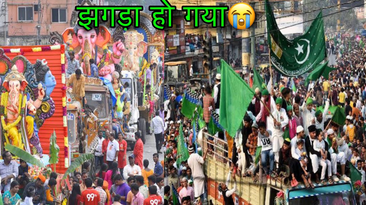 Eid Milad Un Nabi 2025 Juloos | Puranpur Pilibhit Ganesh Shobha Yatra 2025 12 rabiulawal Juloos Vlog