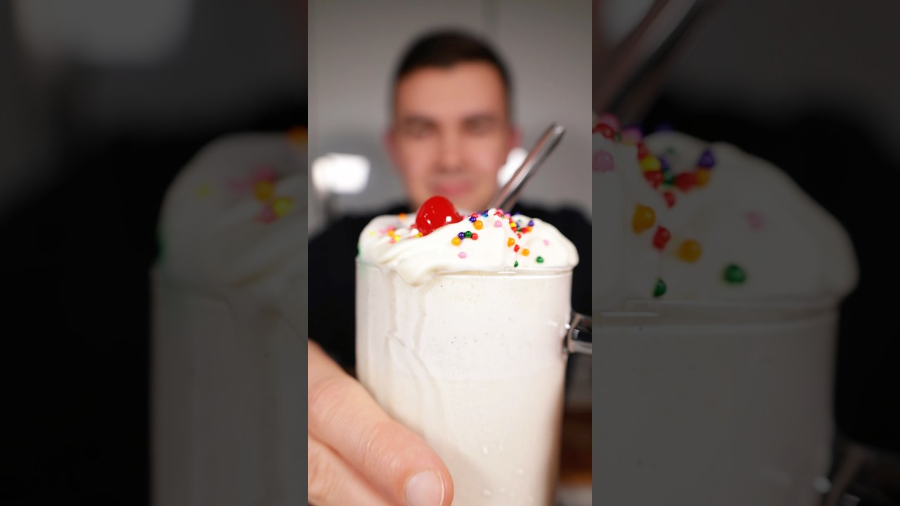 Vanilla Milkshake #milkshake #vanilla #asmrcooking #recipe #shorts #icecream #sweetday #best