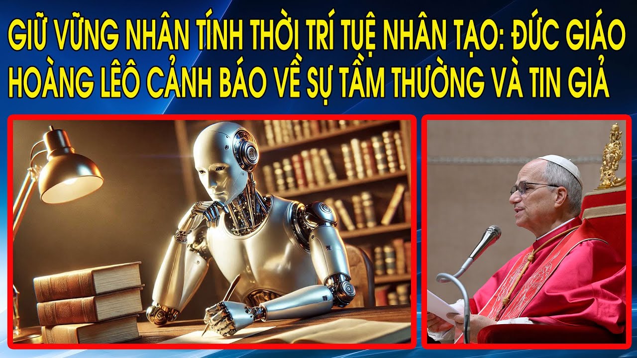 Giữ vững nhân tính thời trí tuệ nhân tạo: Đức Giáo Hoàng Lêô cảnh báo về sự tầm thường và tin giả