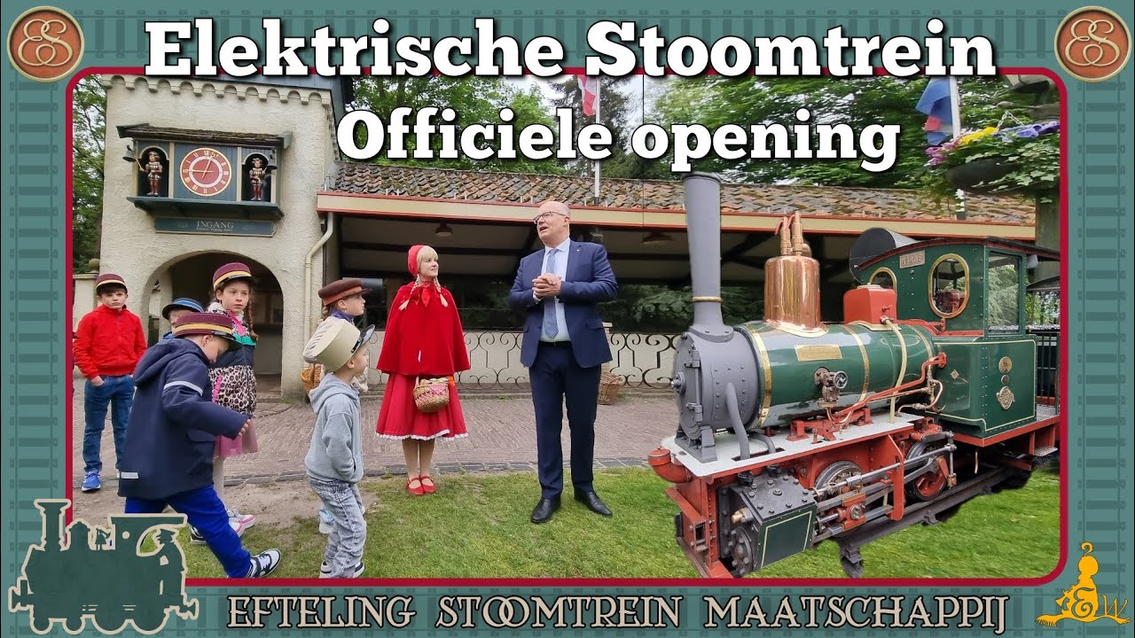[#Efteling] Eerste officiële rit met elektrische Stoomtrein Aagje