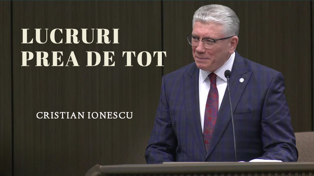 Cristi Ionescu - Lucruri prea de tot | PREDICĂ 2026