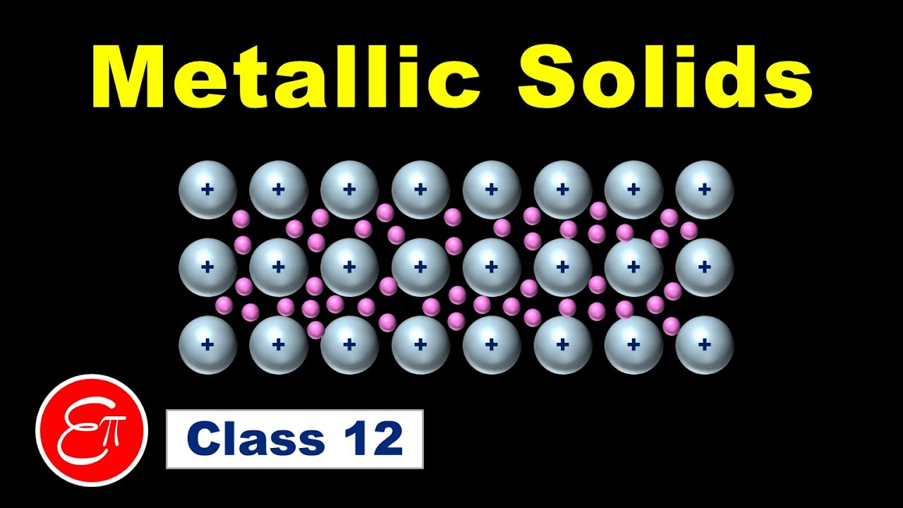 Metallic Solids (The Solid State - 6) || Chemistry for Class 12 in Hindi