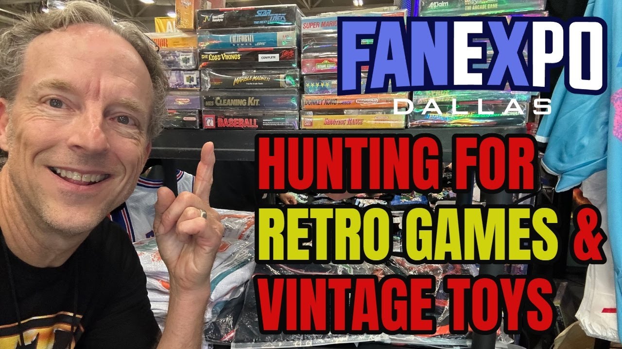 Hunting for Retro Video Games & Vintage Toys at Fan Expo Dallas 2025