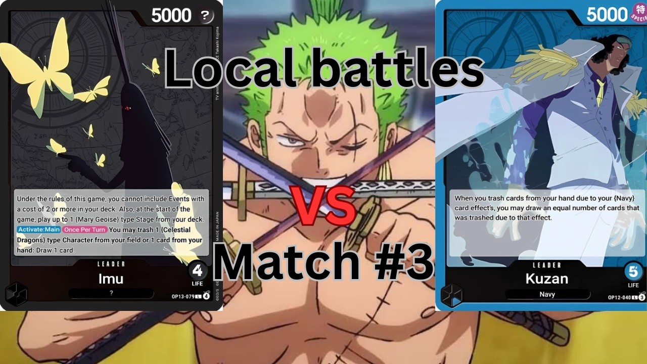 Blue kuzan VS Black IMU - Local Battles OPTCG