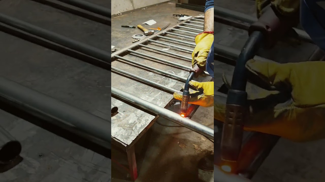 fabicacion de cama de metal con tubo redondo