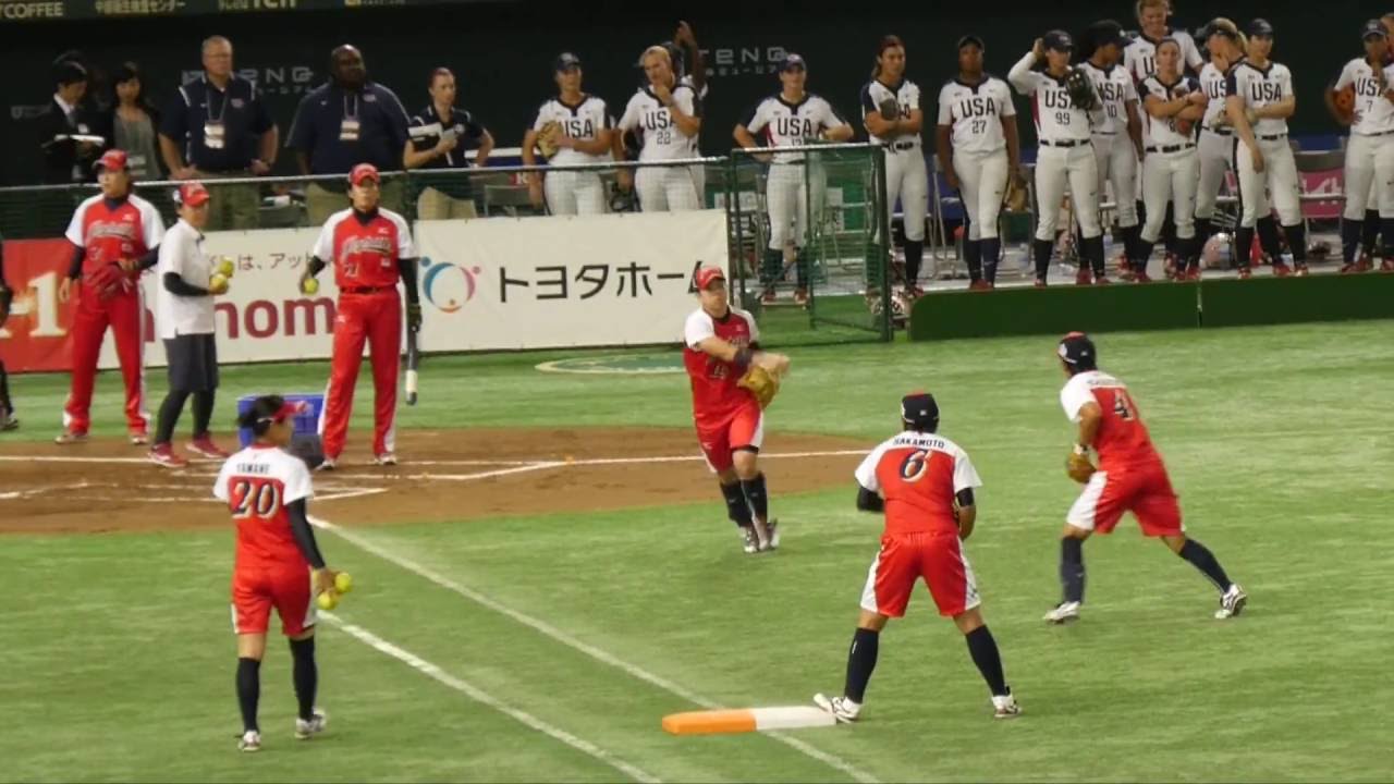 2016.6.23 ソフトボール女子日本代表 守備練習