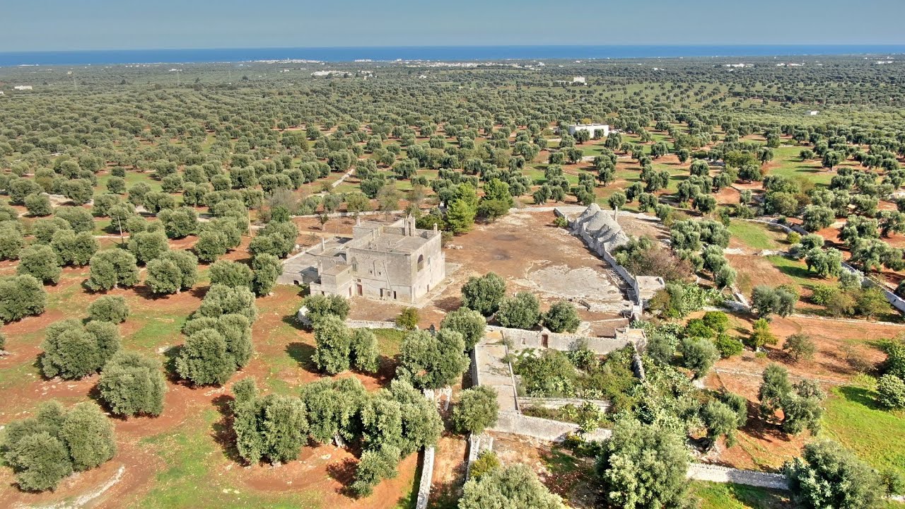 SEA VIEW FARMHOUSE FOR SALE WITH TRULLI IN CISTERNINO - PUGLIA REGION