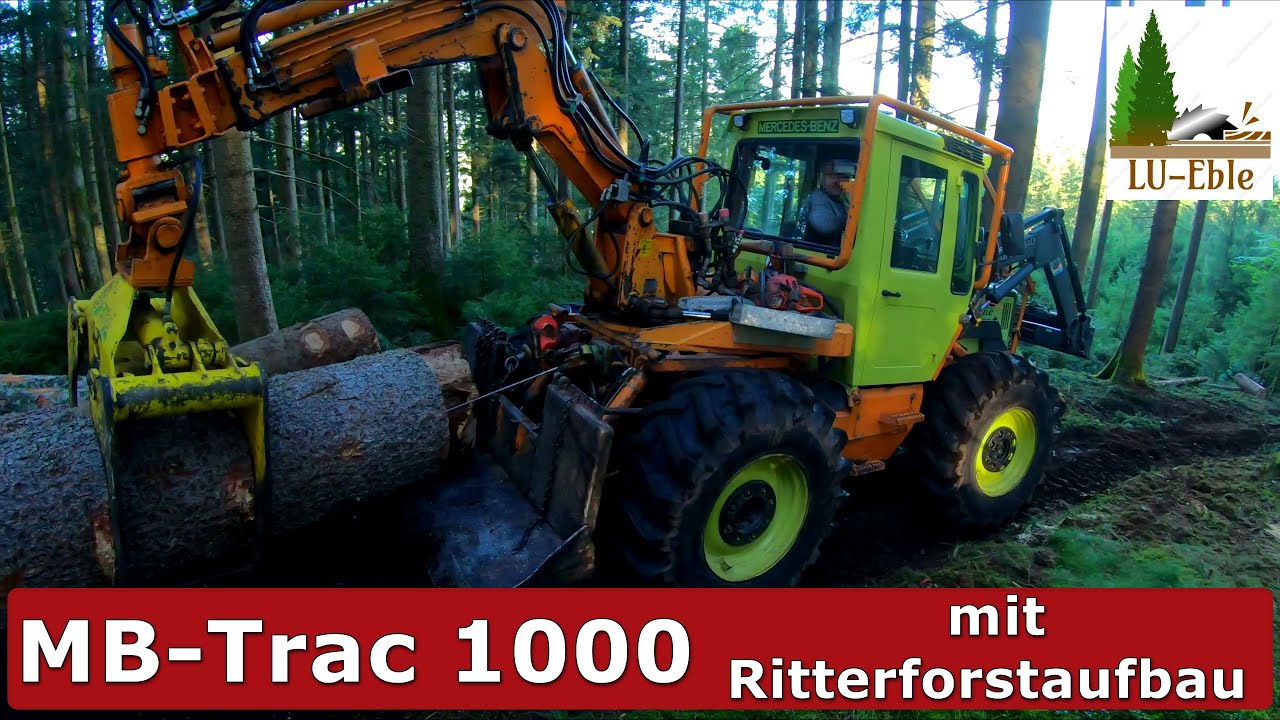 MB-Trac 1000 | Ritter Forstaufbau | Holzrücken ![Maschinen-Sound]!