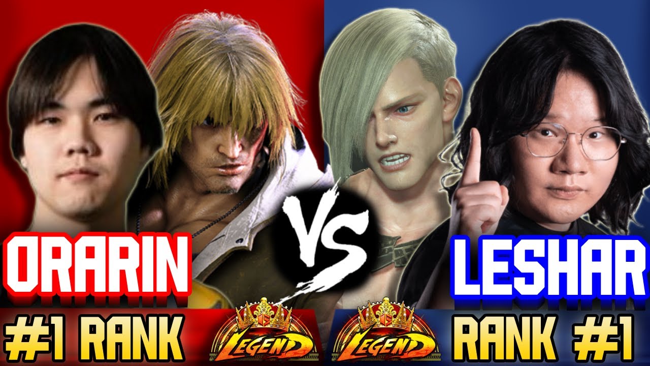 SF6 ▰ ORARIN (#1 Rank KEN) vs LESHAR (#1 Rank ED) ▰ Street Fighter 6 Replays