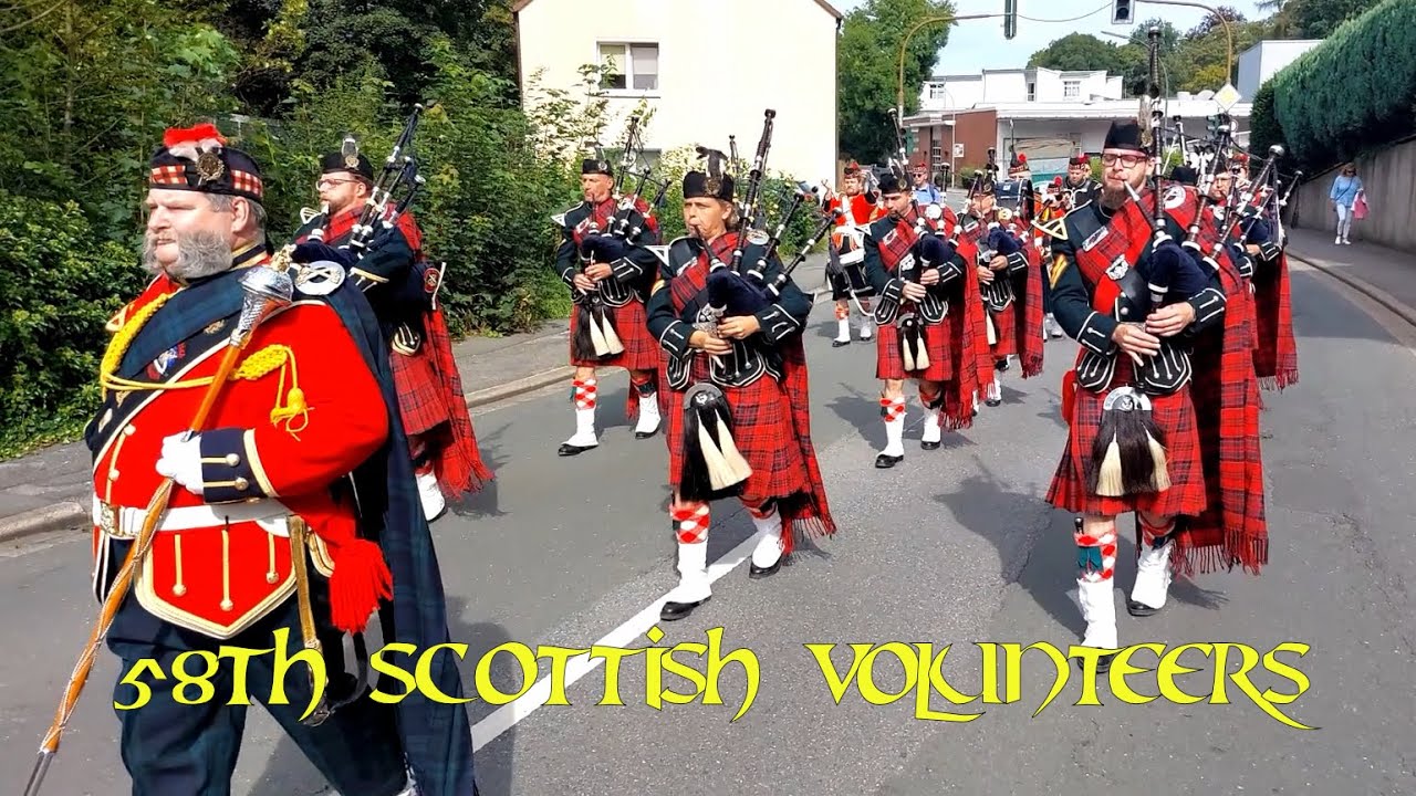Pipes & Drums, Schützenzug Westig 2023, 58th Scottish Volunteers