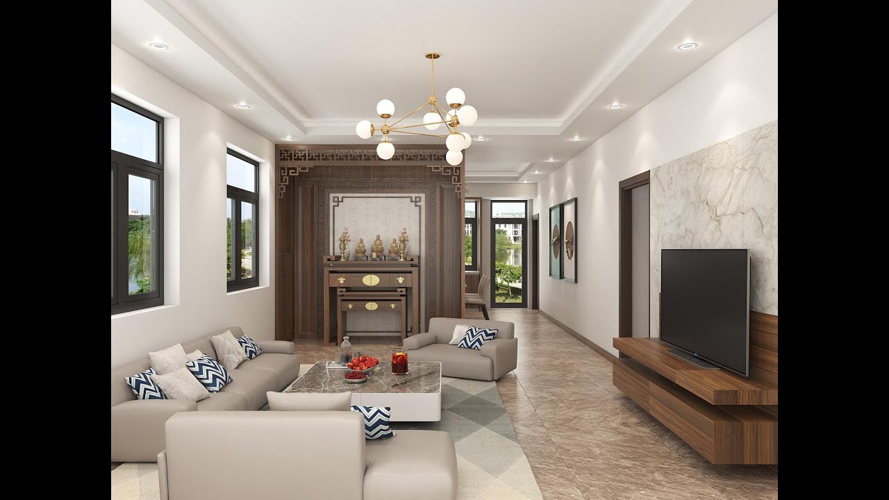 Mẫu nội thất hiện đại nhà cấp 4 mái bằng đẹp long lanh tại TIỀN GIANG | | KAITO 36