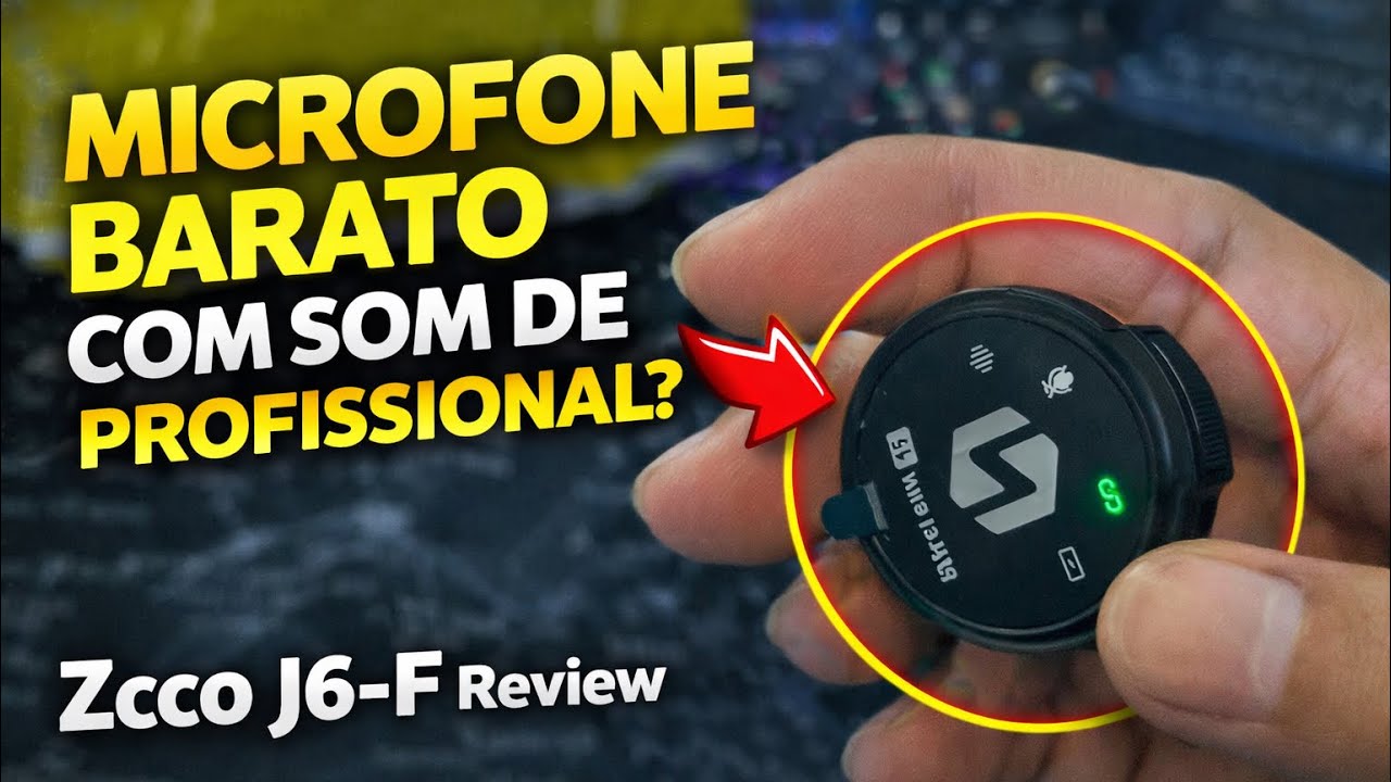 Microfone de R$150 com áudio profissional? Zcco J6-F me surpreendeu! Review 