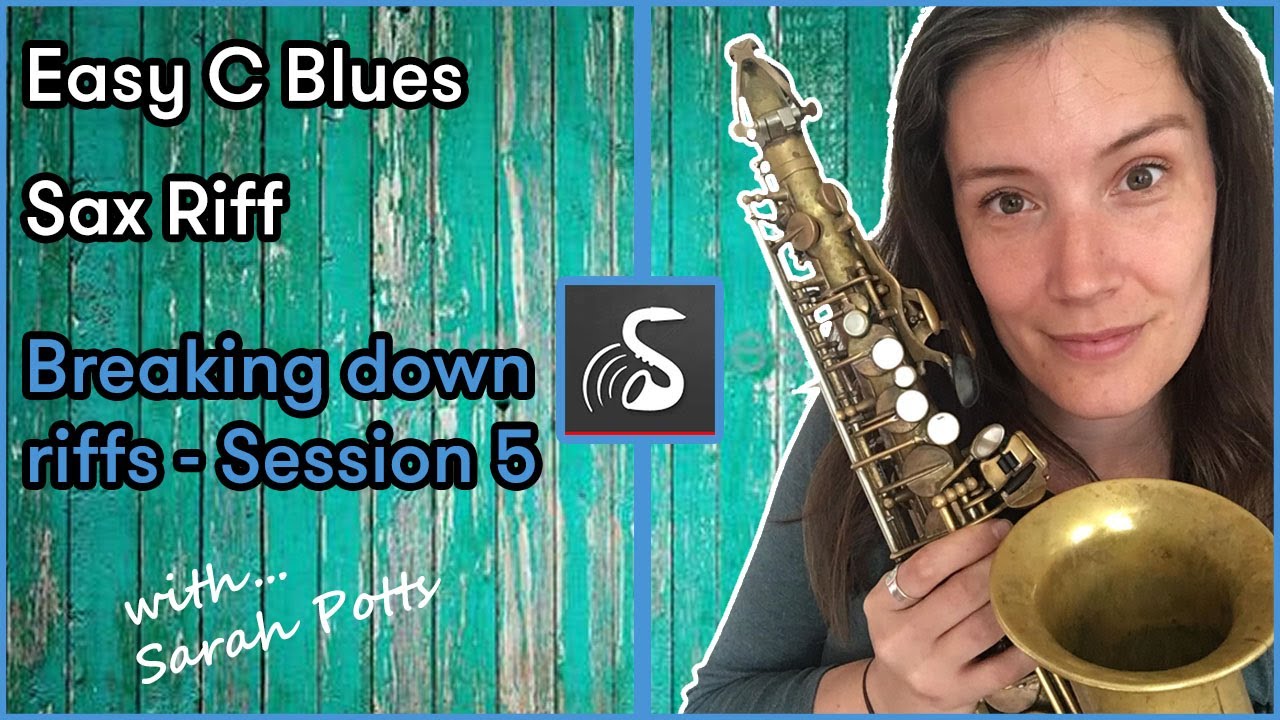 Easy C Blues Lick for Alto Saxophone  - How to play Saxophone Lesson - Beginner Sax Lessons