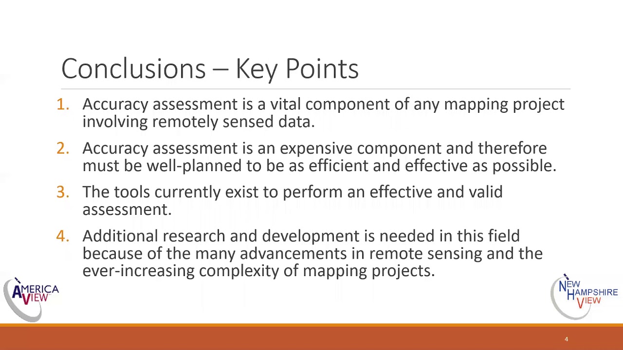 Accuracy Assessment of Remotely Sensed Data: Part 7