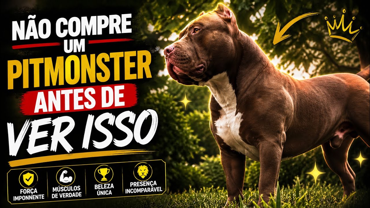 NÃO COMPRE UM PITMONSTER ANTES DE VER ESSE VÍDEO! #pitbull #pet #pitmonster #americanbully #cachorro
