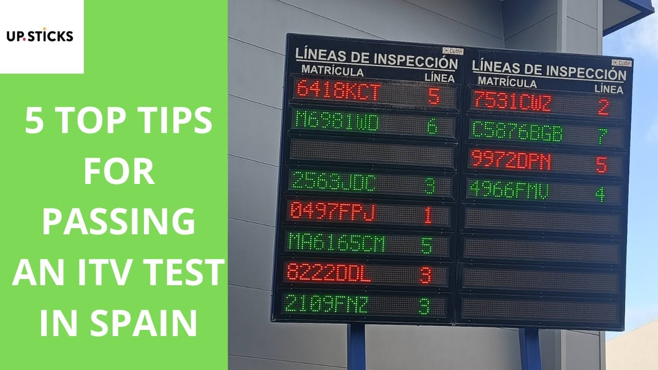 5 Top Tips for passing an ITV test in Spain