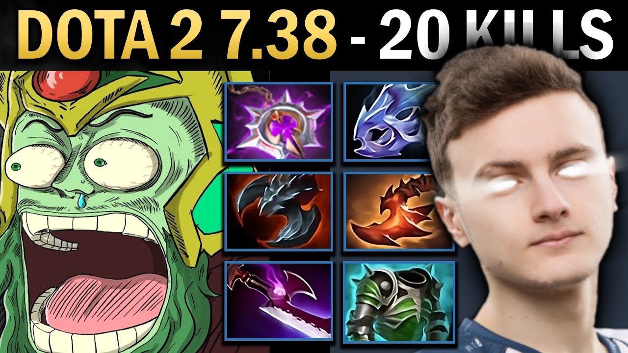 Wraith King Gameplay Miracle with 20 Kills and Nullifier - Dota 2 7.38