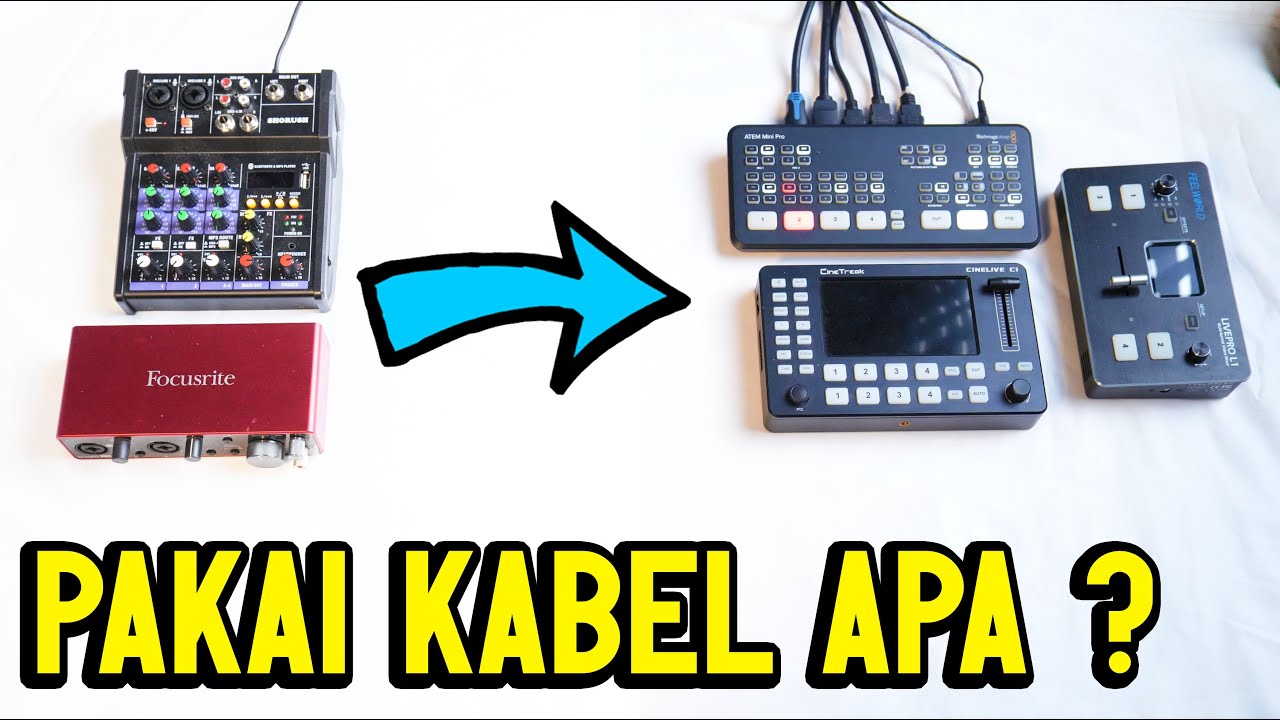Mixer Audio ke Video switcher - Gimana Cara Menghubungkannya untuk Live Streaming