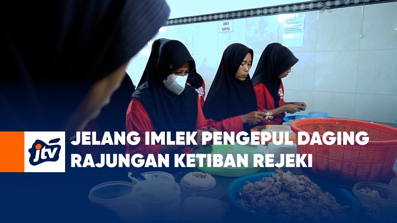 Jelang Imlek Pengepul Daging Rajungan Ketiban Rejeki