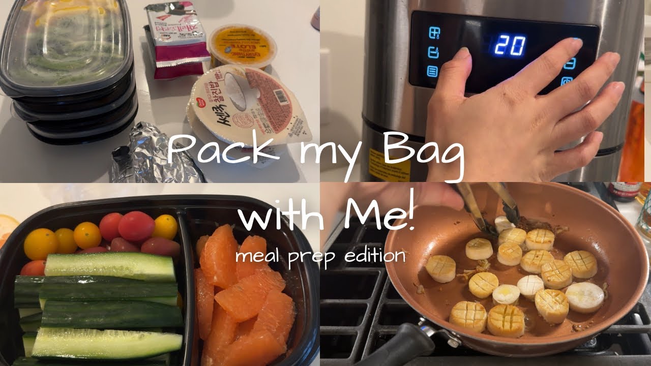 Pack My Bags with Me | Flight Attendant Edition: Meal Prep