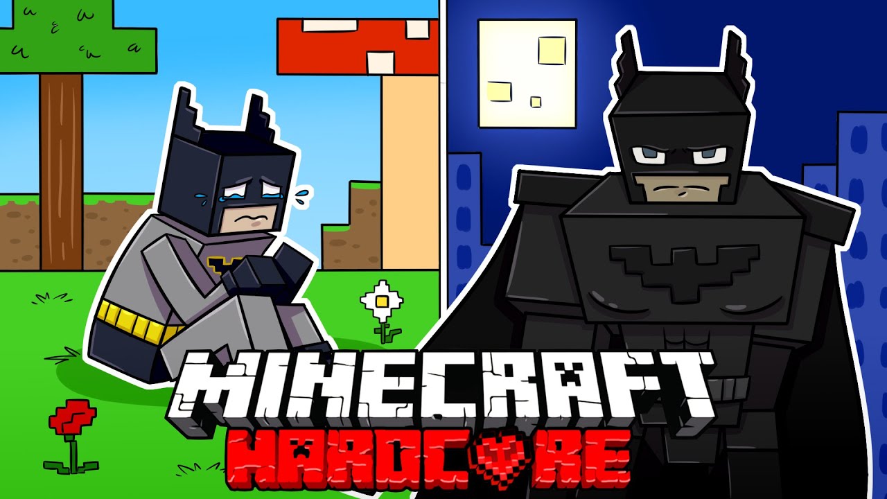 I Survived 100 DAYS as BATMAN in HARDCORE Minecraft!