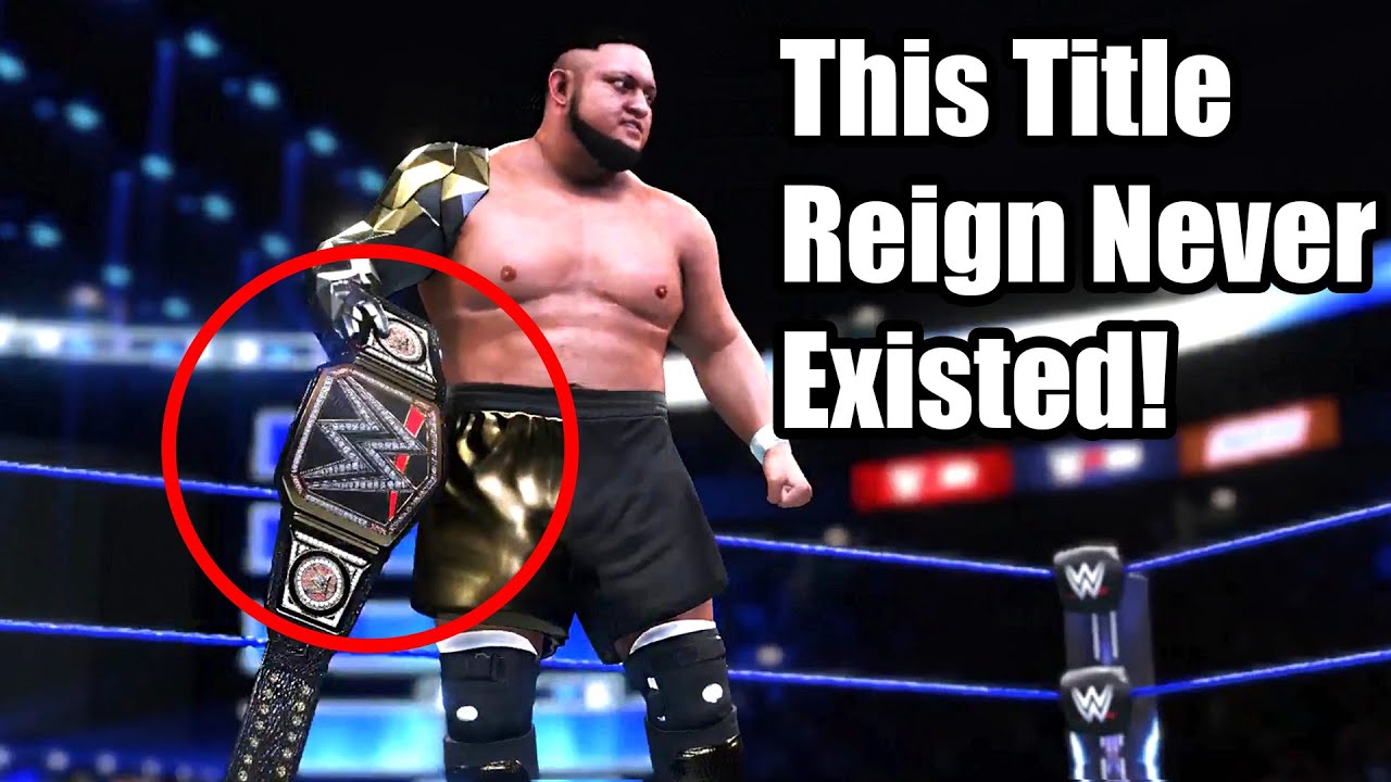 5 Title Reigns That Never Actually Existed In WWE Games