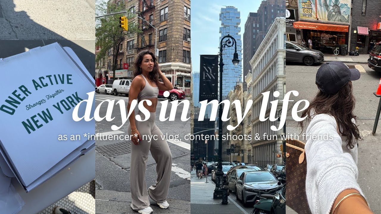 DAYS IN MY LIFE as an *influencer*| nyc vlog, balancing work & routine, oner active events & more