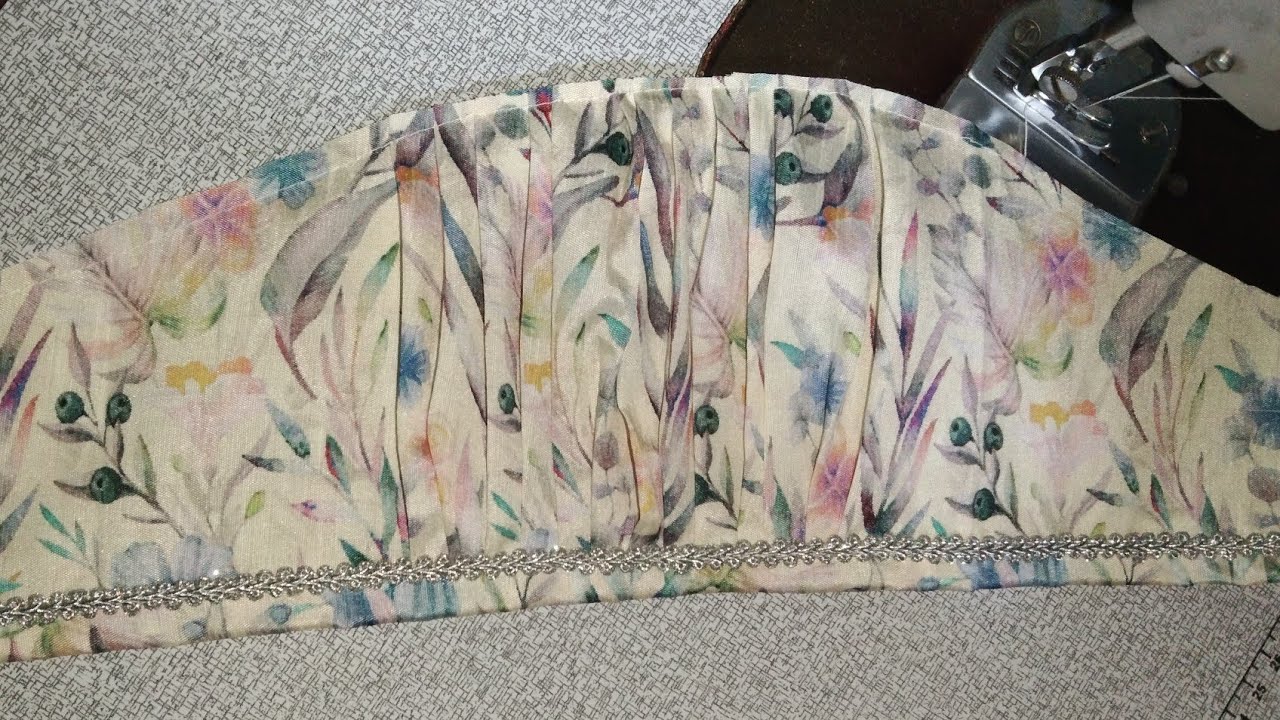 गोपी बाही कटिंग स्टिचिंग सोप्या पद्धतीने... Short puff sleeves cutting stitching easy method